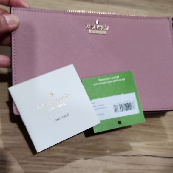 Kate Spade Dusty Peony Wristlet Clutch Feminine Chic Glam Casual Party - Picture 5 of 7